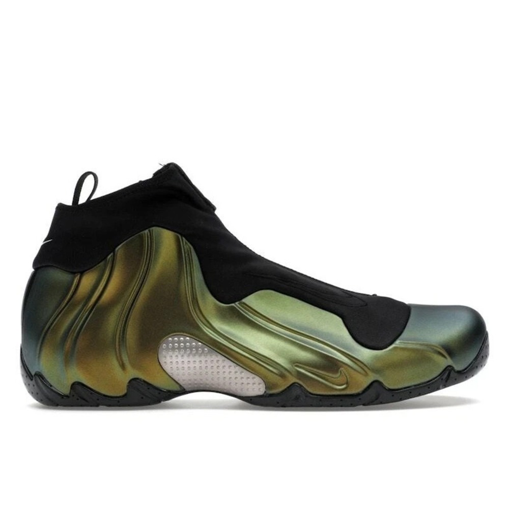 Nike Air Flightposite Mens Size 12.5 Shoes Metallic Green-Goblin 2024 FV5582-700 - Picture 2 of 8